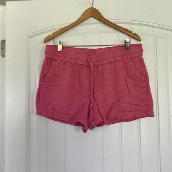 LOFT Linen blend Pull On Shorts Size Large - Picture 1 of 4
